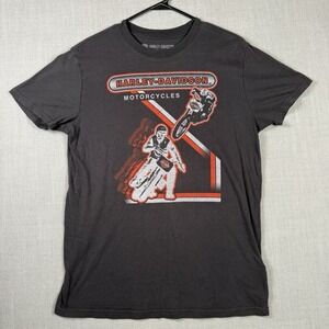 Harley Davidson Shirt Men's Slim Medium Short Sleeve Racer Motorcycle Motocross